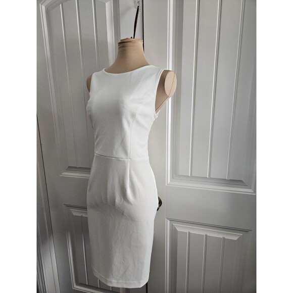 Betsey Johnson White Sheath Mini Dress Open Back Vintage Sz 10 See Measurements - Picture 5 of 10